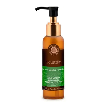 Soultree Óleo Capilar Nutritivo Ayurvédico para Todos os Tipos de Cabelo, Dispensador de 125 ml