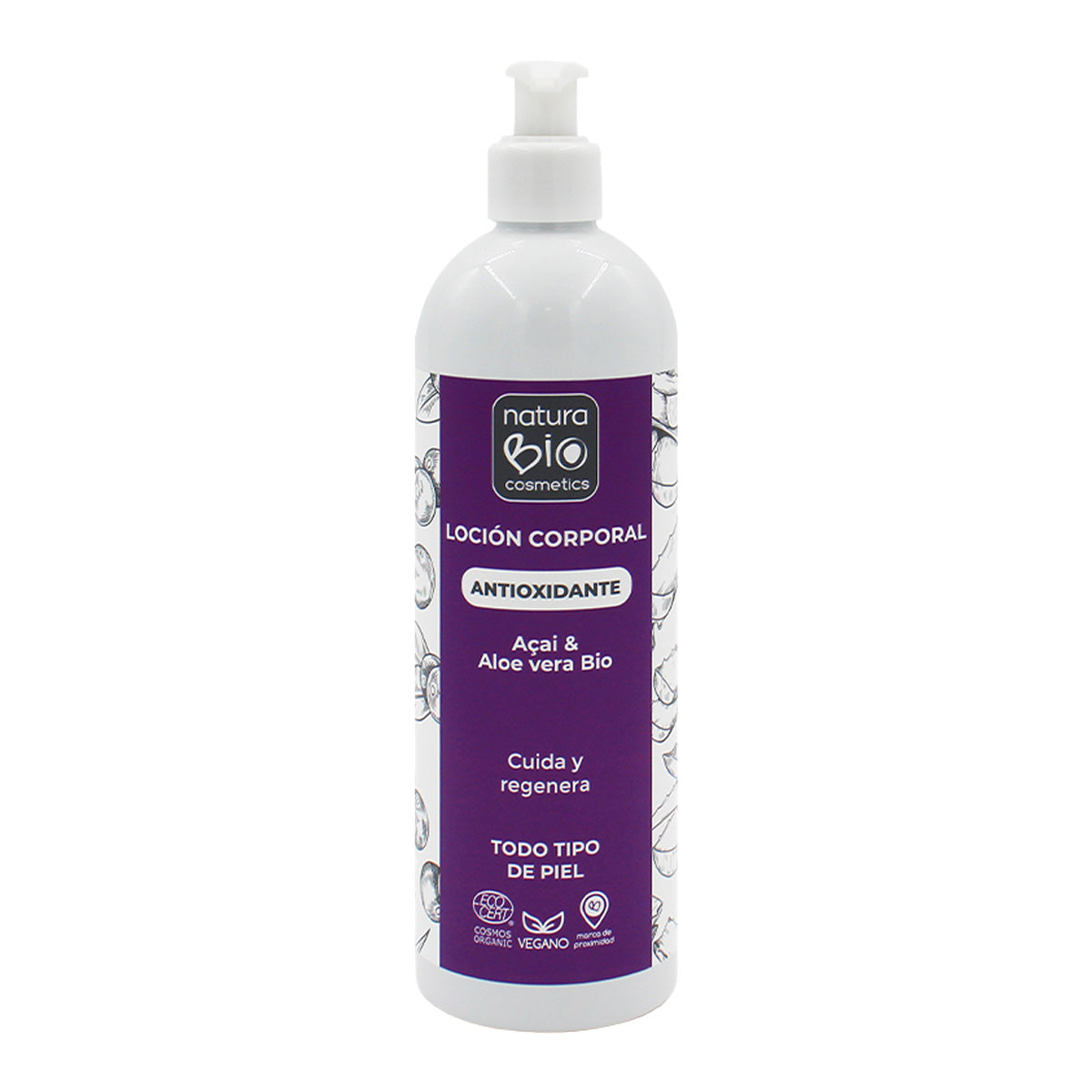 Loção corporal antioxidante Aloe Açai Bio 500 ml NaturaBIO