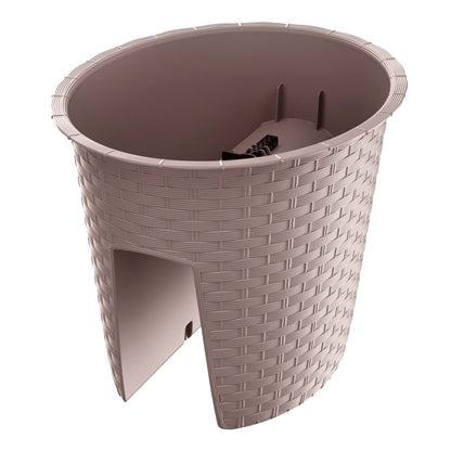 Maceta Ratolla Oval 6l., Dimensiones (mm) 298x242x225, Color Mocca