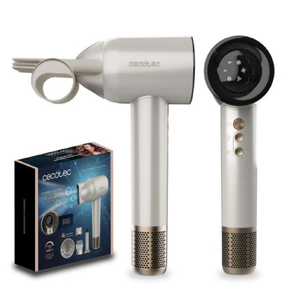 Cecotec Secador De Pelo Motor Brushless Y Tecnología De Plasma Dryglam Waves Champagne. 1600w_1