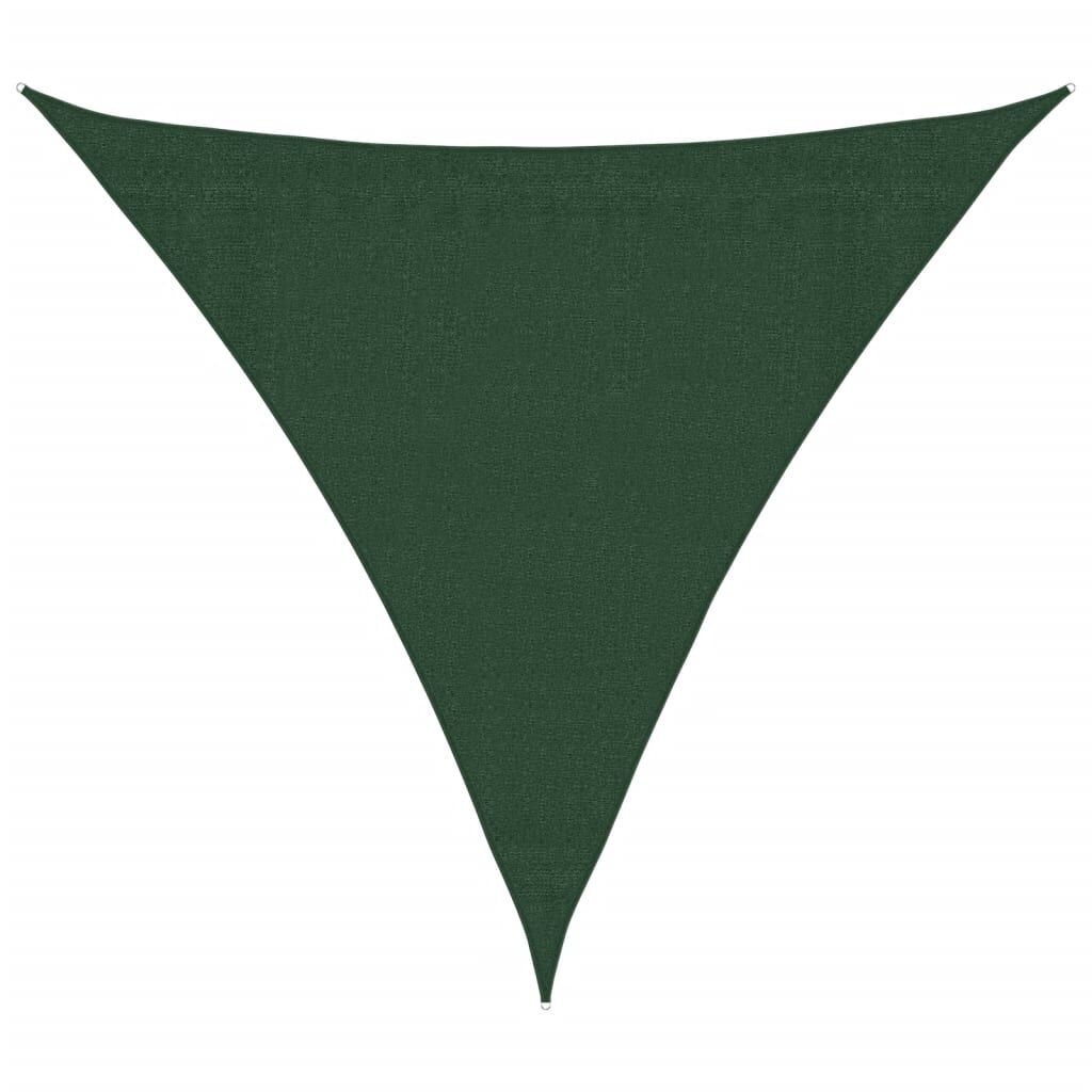 Vidaxl Toldo De Vela Verde Oscuro Hdpe 160 G/m² 3,6x3,6x3,6 M_0