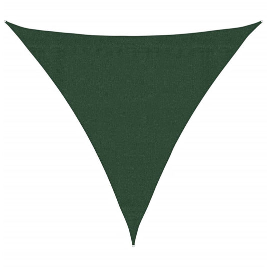 Vidaxl Toldo De Vela Verde Oscuro Hdpe 160 G/m² 3,6x3,6x3,6 M_0