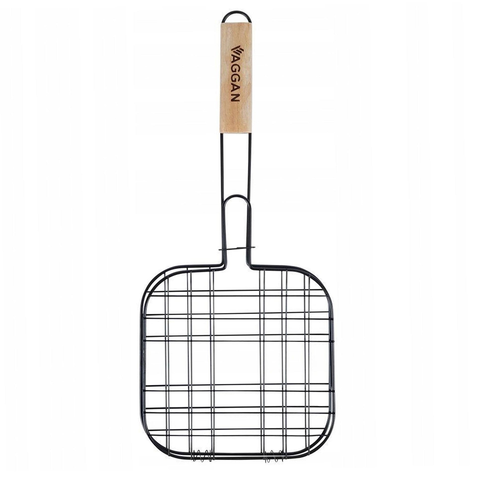 Well Home - Parrilla Grill Mango Madera Y Antiadherente 21x21cm_4