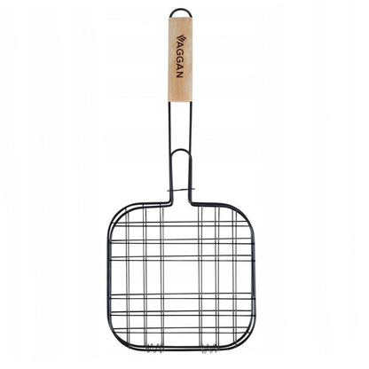 Well Home - Parrilla Grill Mango Madera Y Antiadherente 21x21cm_4