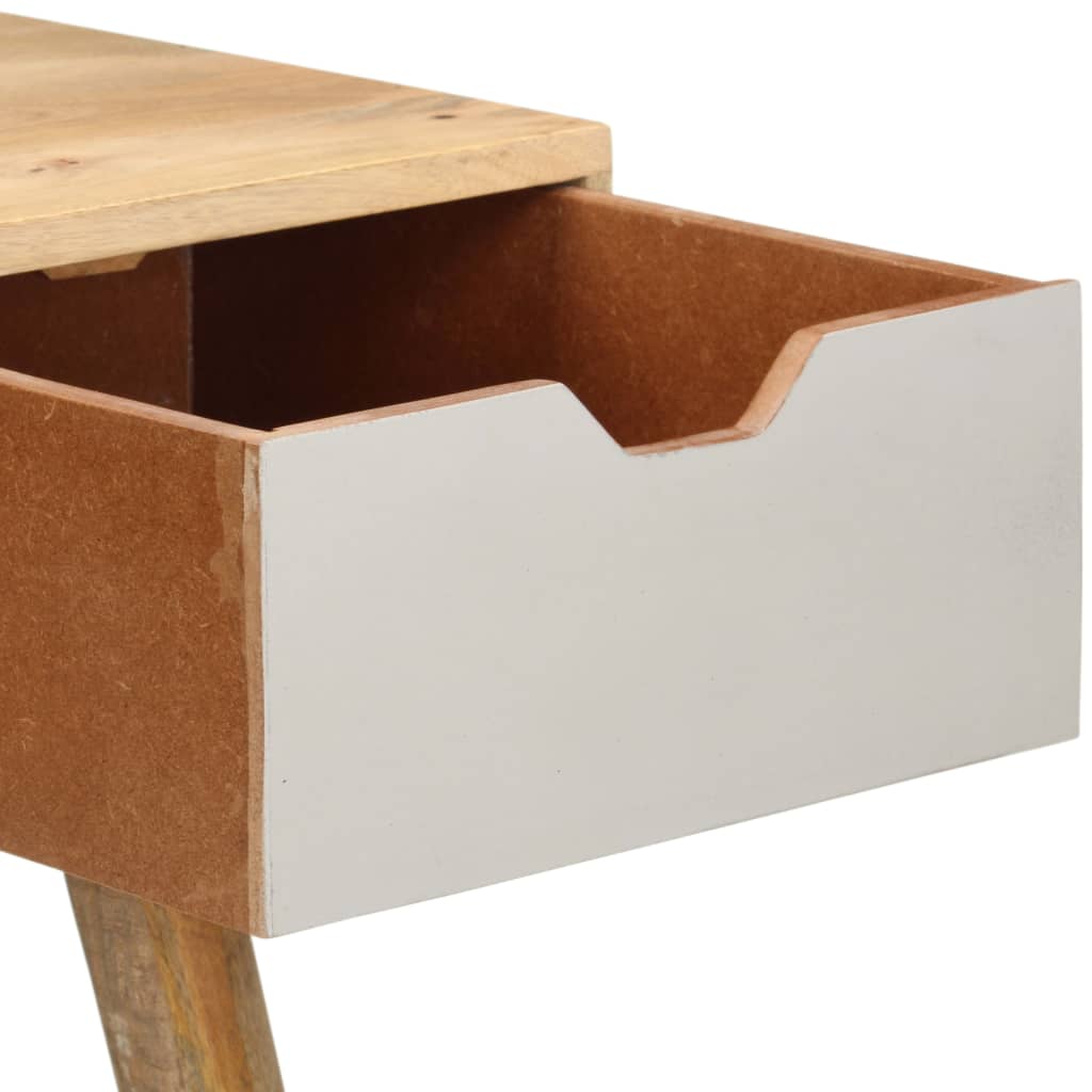 Mesa Consola De Madera Maciza De Mango 89x44x76 Cm_4