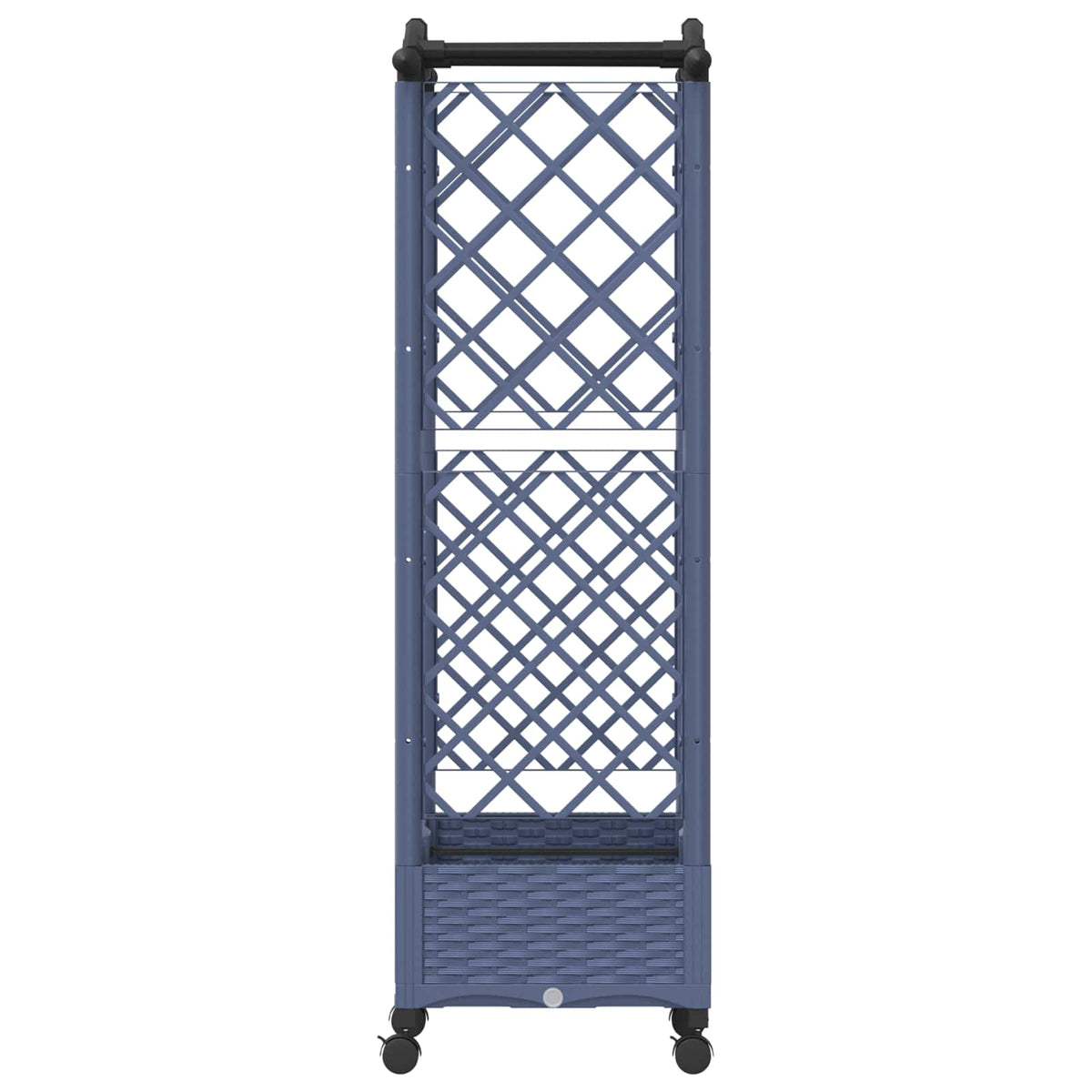 Cama Elevada Con Trellis Y Techo Gris 124 X 40 X 129 Cm Pp_4