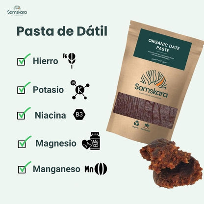 Pasta De Dátiles Suave Bio - 1kg | Superalimento Ecológico Vegano Para Batidos, Smoothies Y Zumos_5