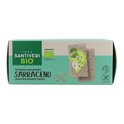 Tosta de trigo sarraceno biológica leve e crocante Santiveri 100 g