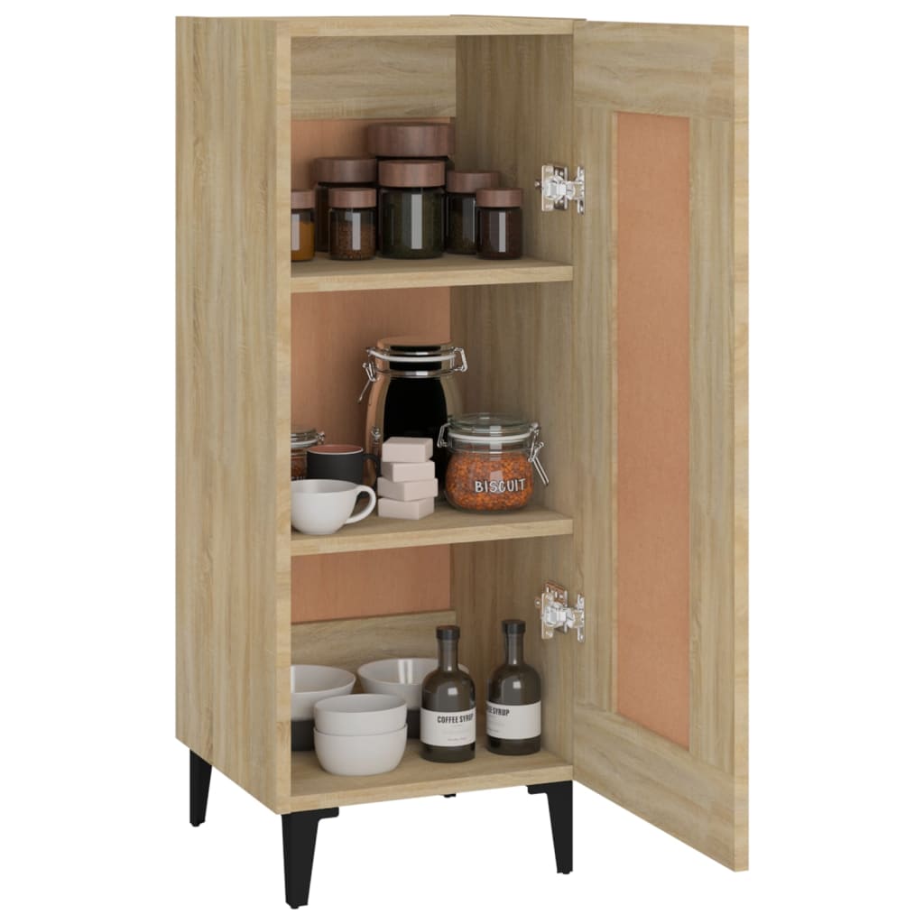 Aparador Madera Contrachapada Color Roble Sonoma 34,5x34x90 Cm / Vetonek_2