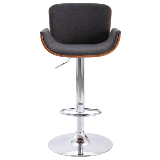 Taburete De Cocina Tela Gris_0