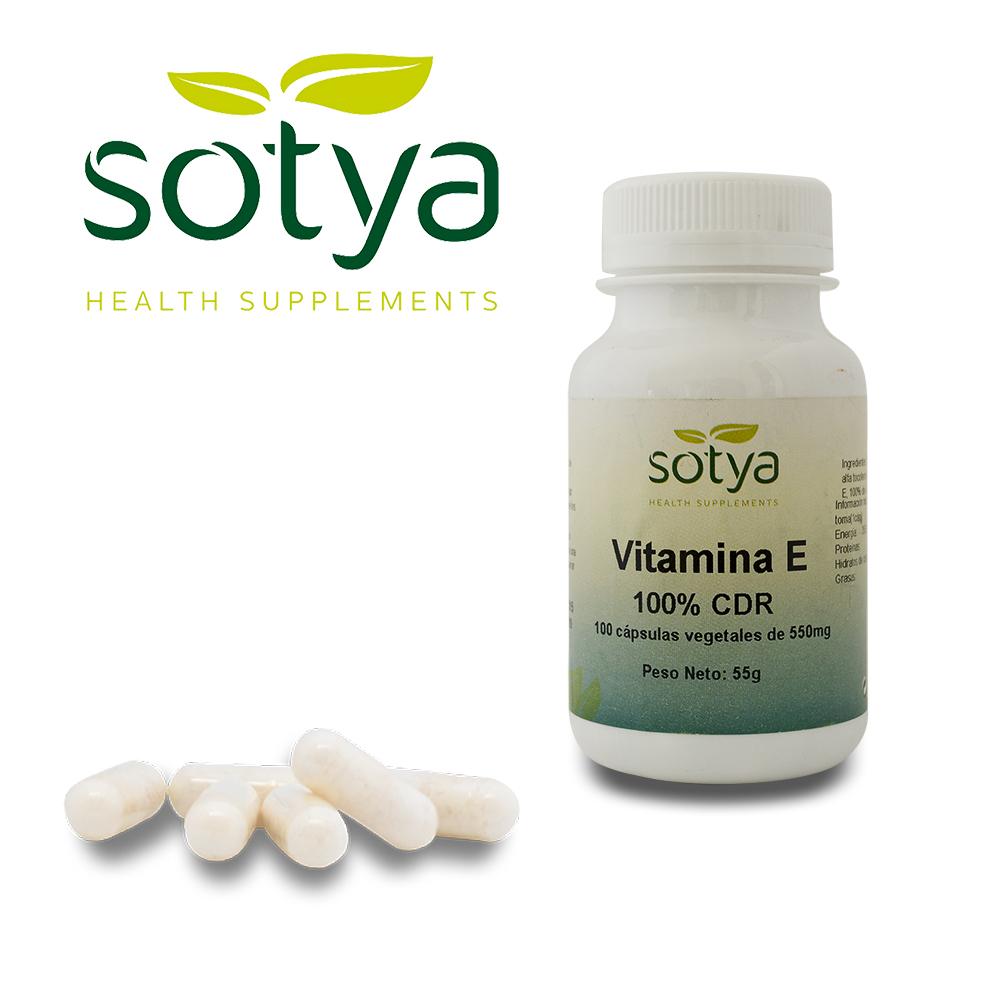 Vitamina E 100% Cdr Sotya 100 Cápsulas