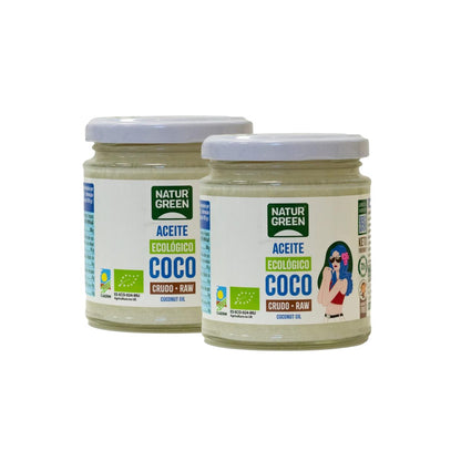 Embalagem de 2 x Óleo de Coco Biológico NaturGreen