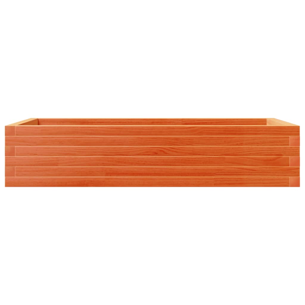 Jardinera Madera Maciza De Pino Marrón Cera 110x60x23 Cm_4
