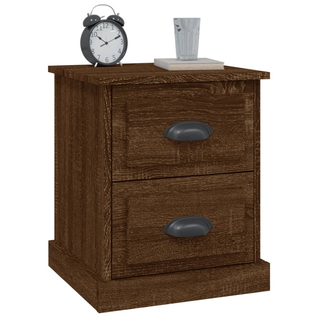 Mesitas De Noche 2 Uds Madera Roble Marrón 39x39x47,5 Cm_3