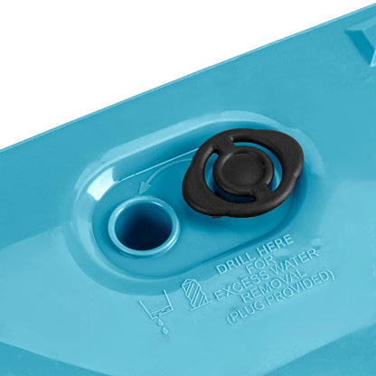 Macetero Color Azul Escandinavo, Con Depósito, Colección Furu, De 20 X 20 X 38 Cm, Capacidad De 5 L.