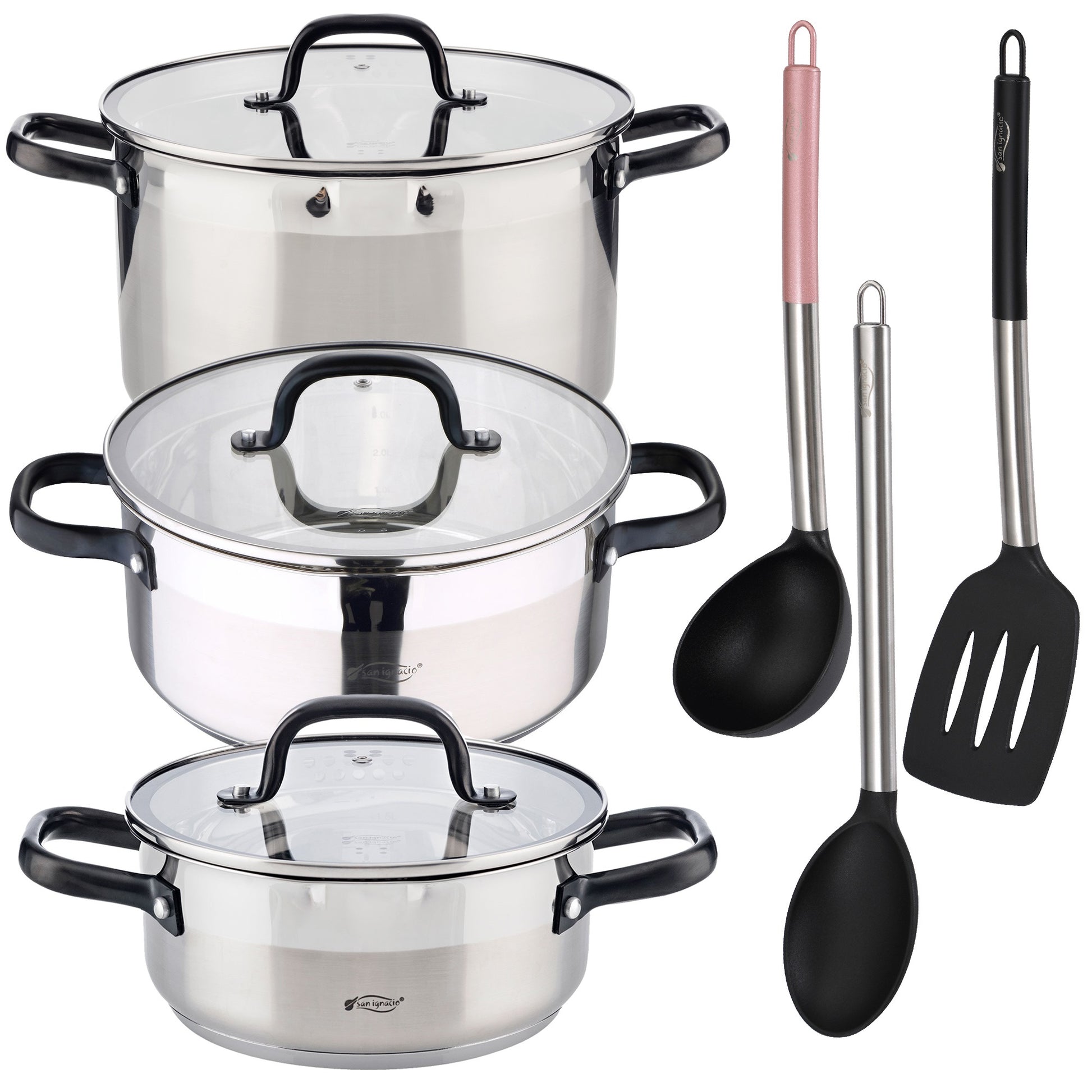 Pack De Batería De Cocina De 6 Piezas + Juego De Utensilios Básicos De Cocina_0