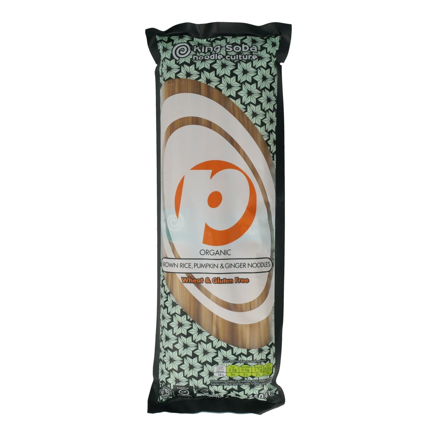 Massa King Soba de arroz integral, abóbora e gengibre 250g 