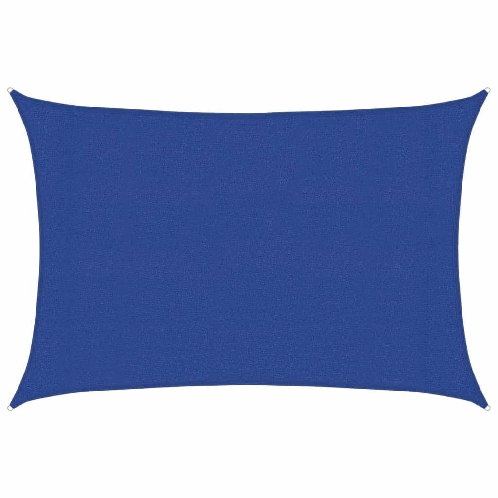 Vidaxl Toldo De Vela Rectangular Hdpe Azul 160 G/m² 3x4 M_0