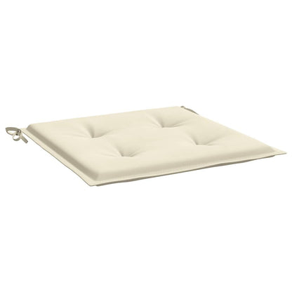 Vidaxl Cojín Silla Jardín Respaldo Bajo 4 Uds Tela Oxford Crema_3