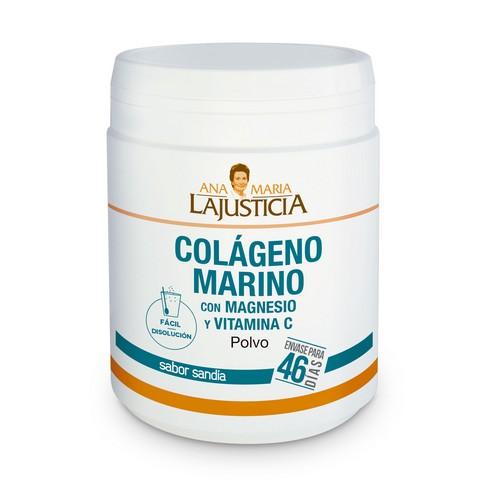 Colagénio marinho com magnésio e vitamina 6, sabor melancia, Ana María La Justicia, 350g