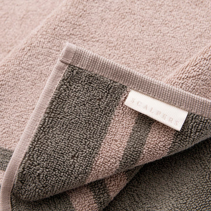 Alfombrilla De Baño 50x80cm En Algodón Beige Con Rayas Scalpers Home._5