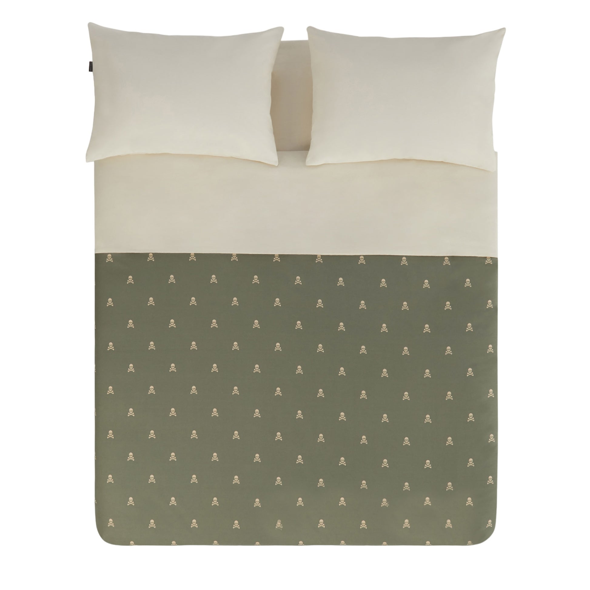 Set Cama 4pc (sábana Bajera 150x200+28cm + Sábana Encimera 230x270cm + 2 Fundas Almohada 50x85cm) 100% Algodón Beige Scalpers Home