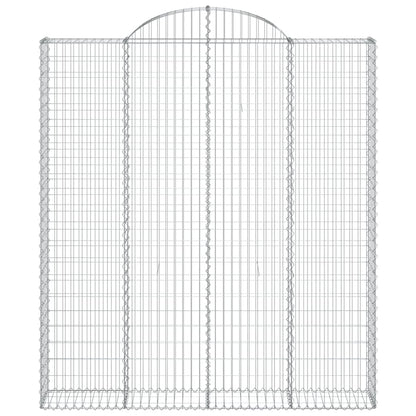 Cestas De Gaviones 2 Uds Forma De Arco Hierro 200x30x220/240 Cm_3