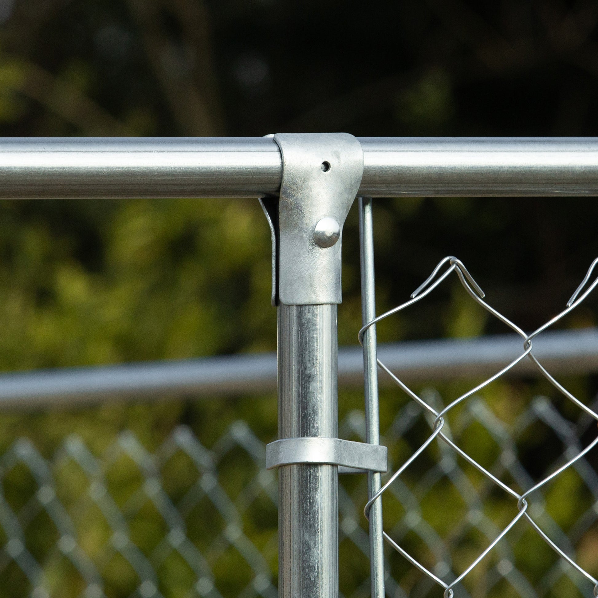 Pawhut Perrera Con Toldo Anti-uv Impermeable Con Puerta 4x2,3x2,3 M Plata_3