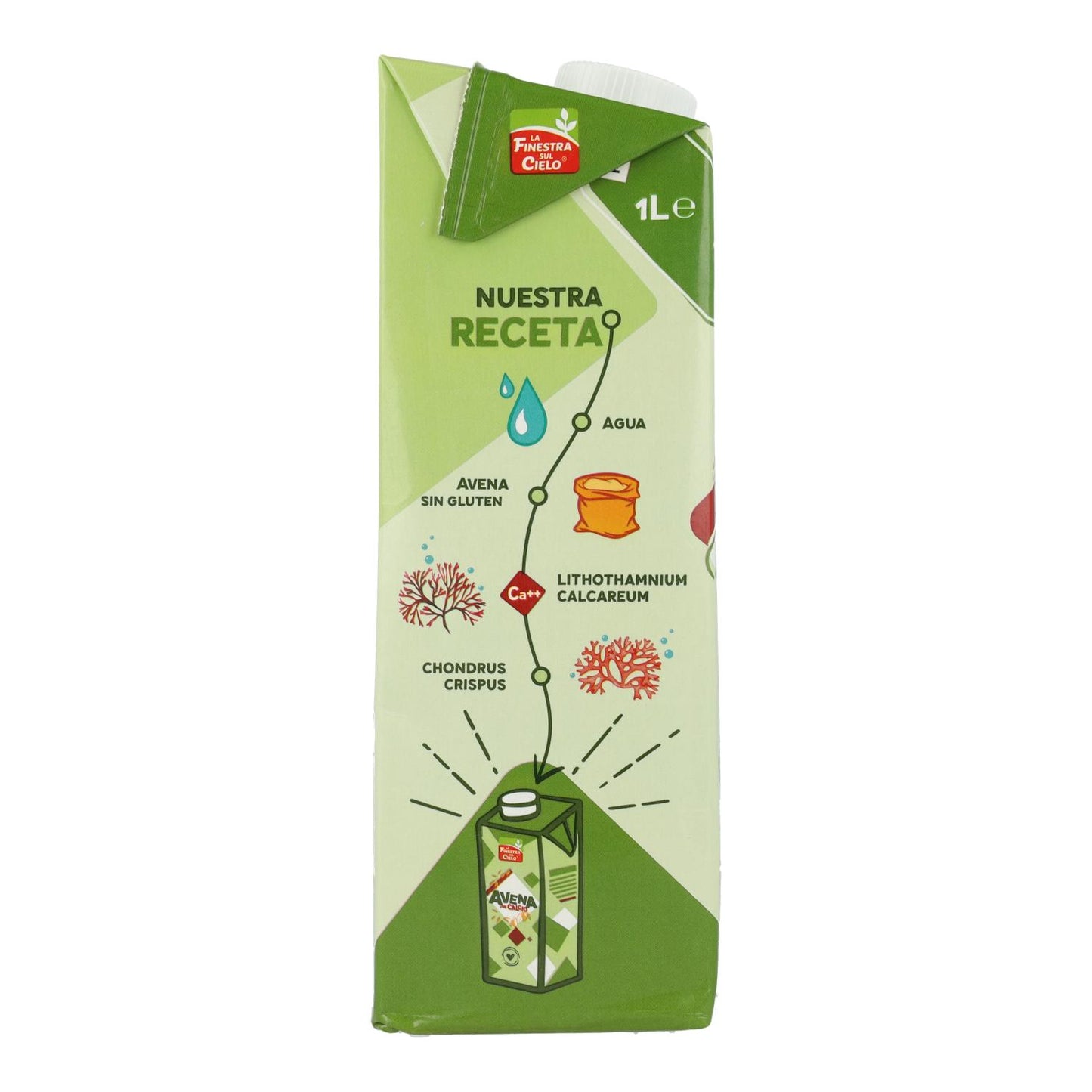 Pack de 6 x Bebida de Aveia com Cálcio La Finestra Sul Cielo 1 L