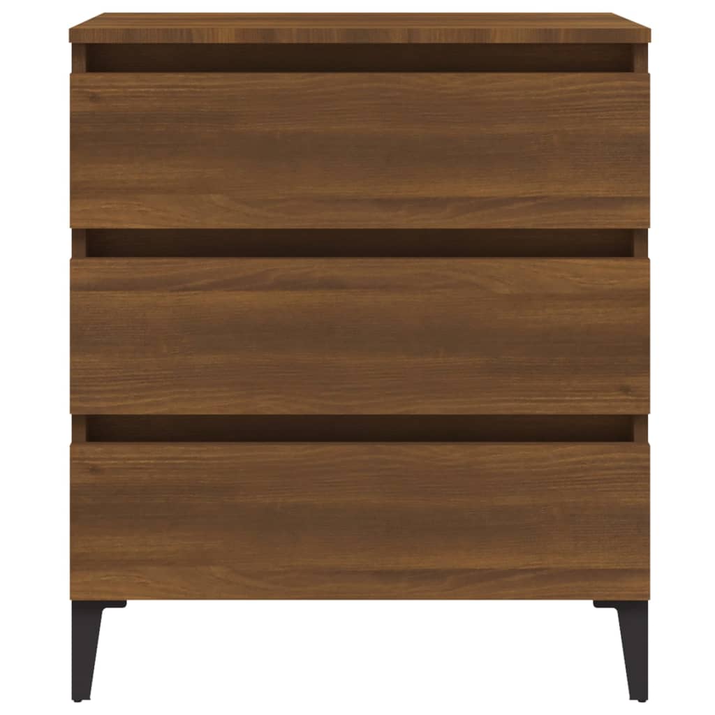 Vidaxl Aparador De Madera Contrachapada Roble Marrón 60x35x69 Cm / Vetonek_2