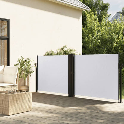 Vidaxl Toldo Lateral Retráctil Blanco 100x1000 Cm_1