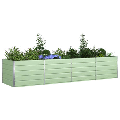 Jardinera Verde Pastel 385 X 100 X 75 Cm Acero Galvanizado_2