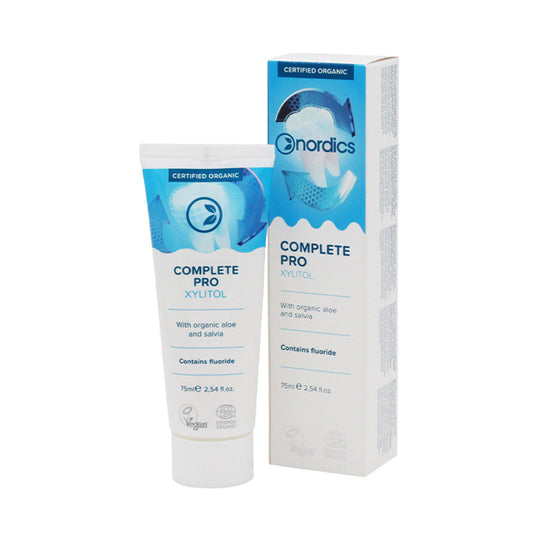 Pasta de dentes completa Pro Xilitol com flúor, NORDICS, 75ml