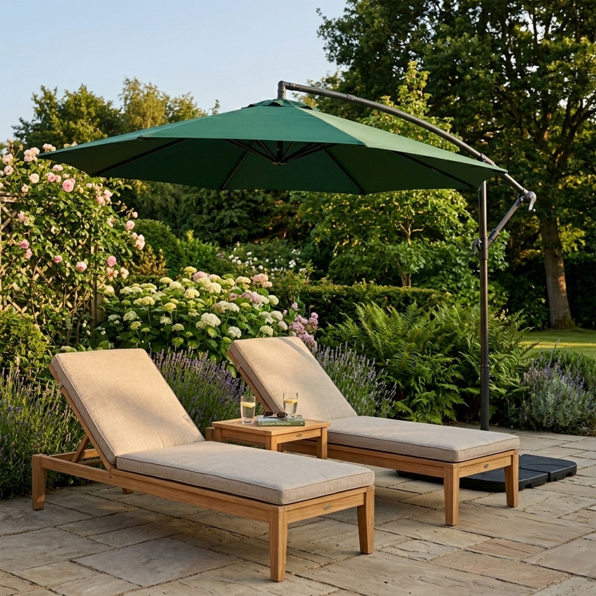 Parasol Excéntrico De 3 M – Verde_3