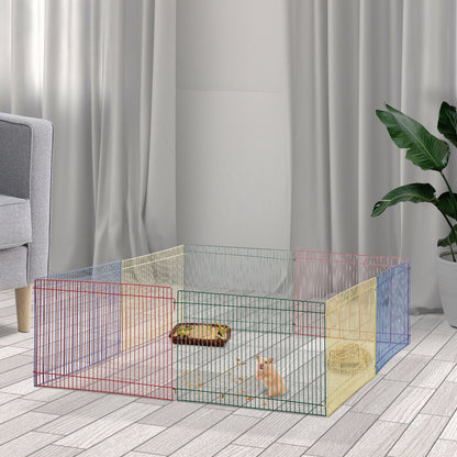 Pawhut Parque Para Cachorros Plegable Con 8 Paneles De Valla Metálica 34x23 Cm_1