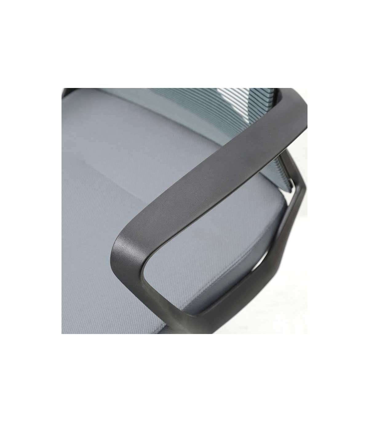 Silla Despacho Giratoria Elevable Acabado Gris, 60 Cm(ancho) 112-122 Cm(altura) 62cm(fondo)_4