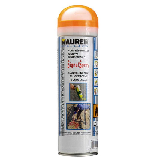 Spray Pintura Trazador Naranja Fluorecente 500 Ml._0