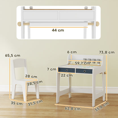 Secretária Infantil Aiyaplay Mdf Branco 62,8x55,6x73,8 Cm 312-154v80wt_2