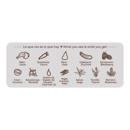 Ração húmida para cães Puromenu Sublime Duck Barf Organic 400g