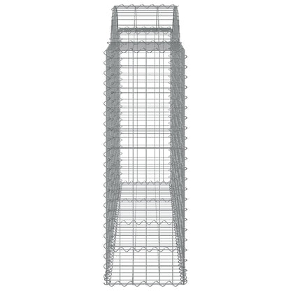 Cestas Gaviones 18 Uds Forma De Arco Hierro 200x50x120/140 Cm_4