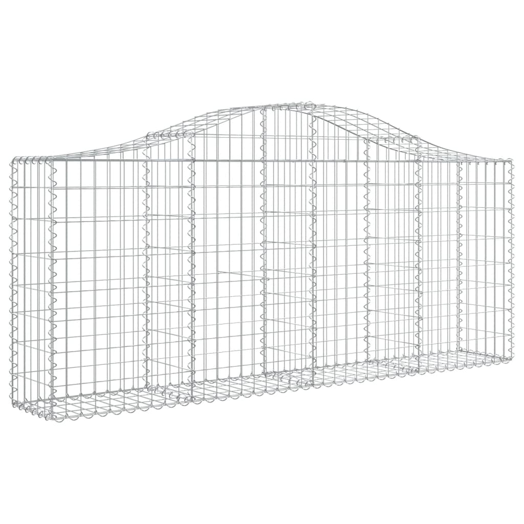 Cestas De Gaviones 20 Uds Forma De Arco Hierro 200x30x80/100 Cm_2