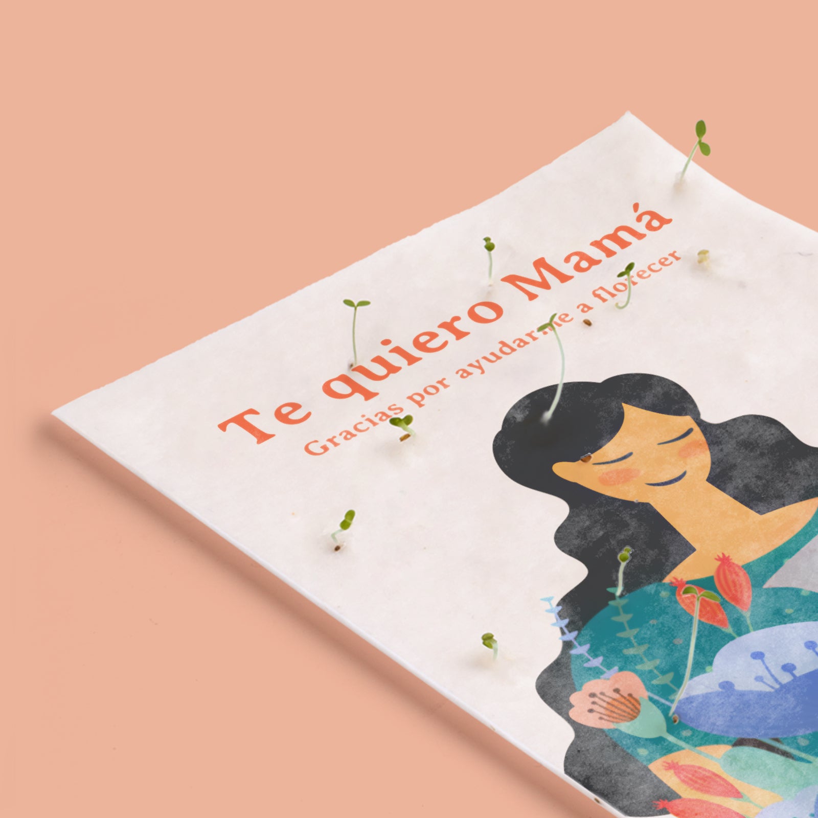 Postal Plantable Te Quiero Mamá Con Semillas De Flores – Detalle Original Que Florece Con Amor | Resetea_2