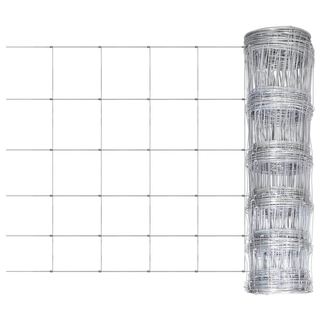 Valla De Jardín De Acero Galvanizado Plateado 50x0,8 M / Vetonek_2