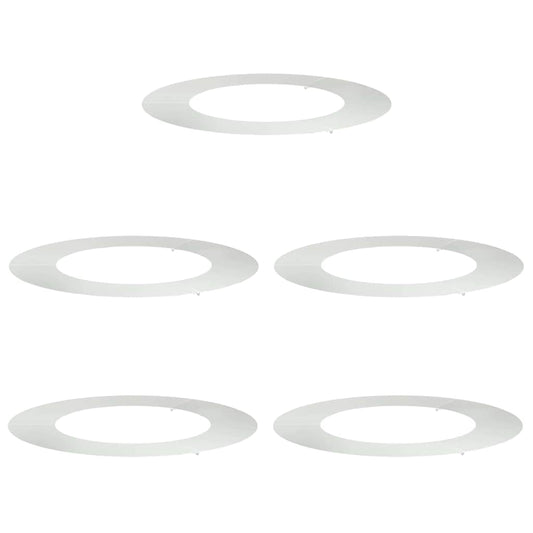 Adecuado Para Anillos De Árbol Plano 5 Pcs Plateado Ø50 / 80 Cm_0
