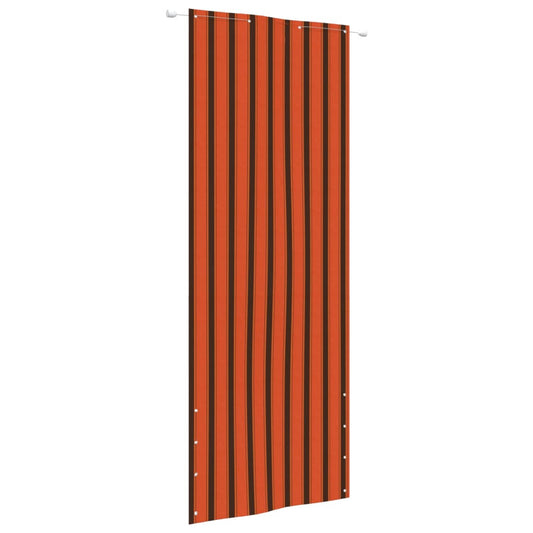Vidaxl Toldo Pantalla Para Balcón Tela Oxford Naranja Marrón 80x240 Cm_0