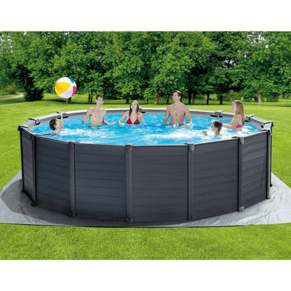 Intex Conjunto De Piscina Sobre Suelo Graphite Gray Panel 478x124 Cm_1