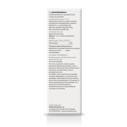 Embalagem de 3 Extratos de Quebra-Pedras Soria Natural, 50 ml