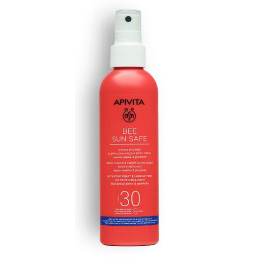 Spray Solar Ultraleve Hydra Melting FPS30 Apivita 200ml