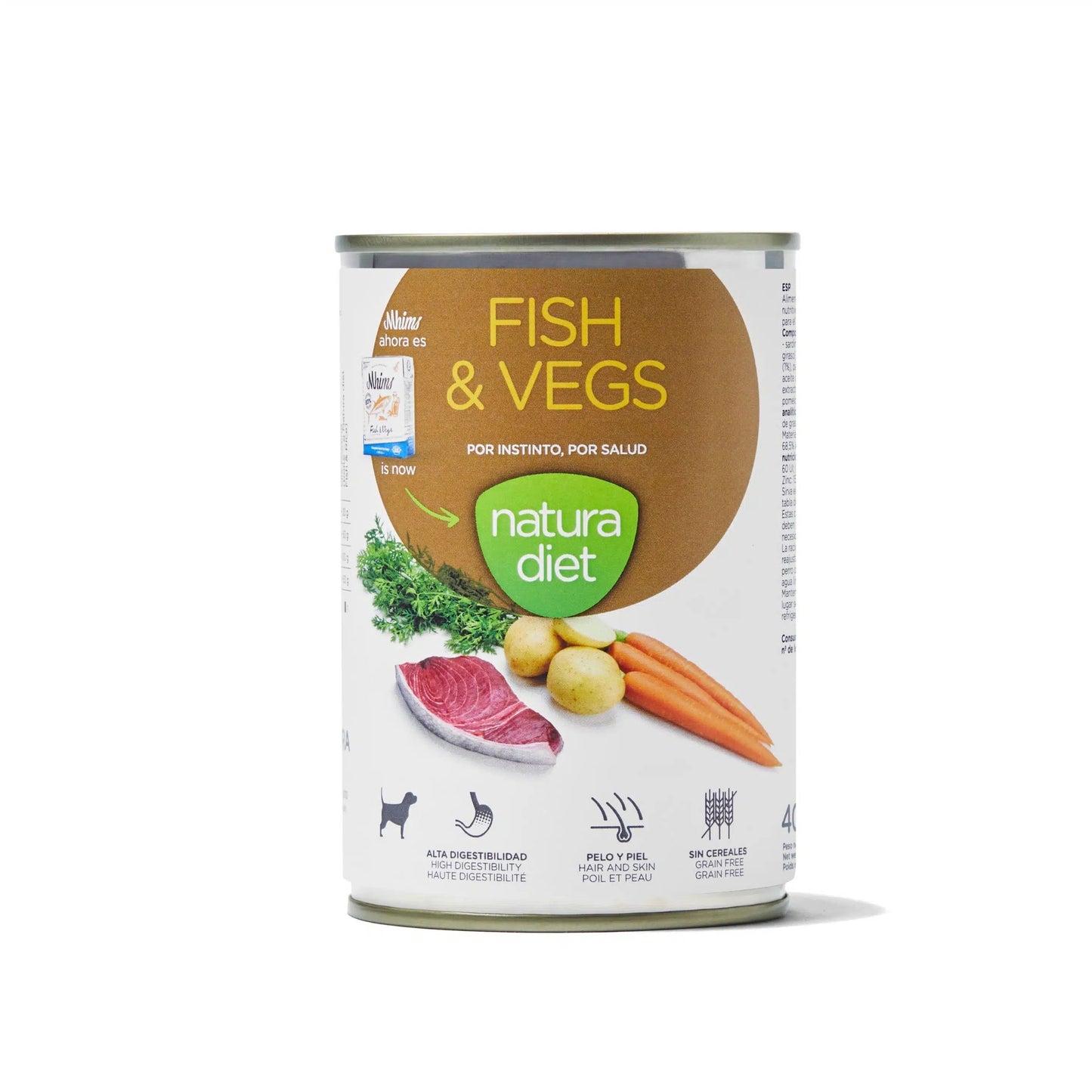 Natura Diet Dog Peixe & Vegetais alimento húmido para cães 400g