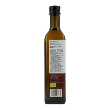 Óleo de sésamo torrado biológico Clearspring, 500 ml
